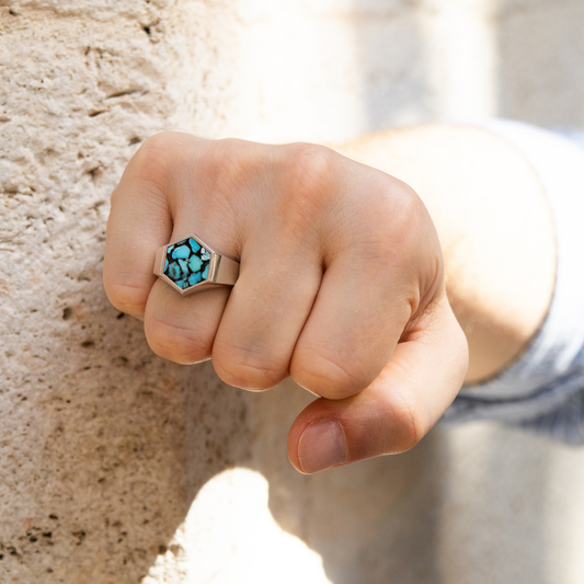 Yavuz Signet Ring - Turquoise